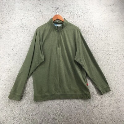 MK Jackson Hole Wyoming Suéter Para Hombres XL Manga Larga Cuello Simulado Algodón Verde Foto 1 de 4