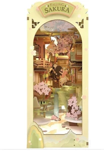 Rolife Falling Sakura 3D Wooden DIY Miniature House Book Nook (TGB05) - Picture 1 of 1