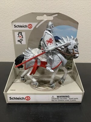 Schleich Exclusive Red Griffin Knight on Horse Action Figure with Lance 72034 - Image 1 of 4