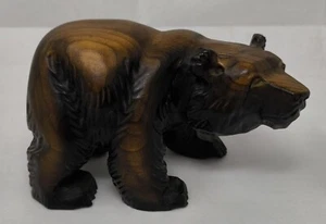 Kibori kuma Hokkaido Ainu Wooden Bear 15cm - Afbeelding 1 van 5