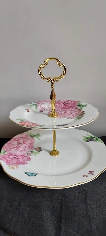 Bandeja para servir Royal Albert Miranda Kerr Friendship de 2 niveles Foto 1 de 1