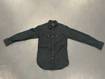 НОВЫЙ С ЯРЛЫКАМИ $525 KAPITAL KOUNTRY РЕМЕЙК МУЖСКОЙ РЕДКАЯ DO-GI WESTERN РУБАШКА РАЗМЕР 3 ИНДИГО - Изображение 1 из 4