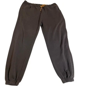 Brixton “Folsom Sweatpants” Jogger Style W/ Orange & Red Drawstring Brown Medium - Picture 1 of 13