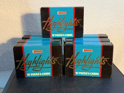 (7) Juegos de béisbol Donruss Highlights 1987 sellados de fábrica. 56 tarjetas Foto 1 de 4