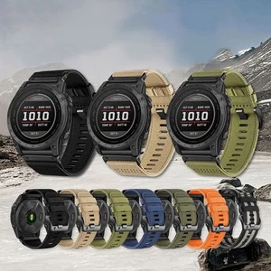 Bracelet De Montre Connectée En Toile - Compatible Avec Garmin Fenix 8 - Boucle - Zdjęcie 1 z 38