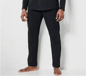 Men with Control Knit Pull-On Straight Leg Pants Navy XXL A472254 - Picture 1 of 9