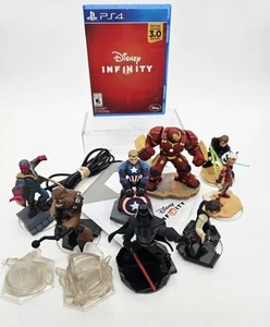 Disney PS4 Infinity 3.0 portal de juegos 8 figuras paquete Star Wars Marvel probado - Imagen 1 de 12