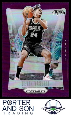 Devin Vassell Prizm Purple #/99 2023-24 Panini Prizm Deca #89 San Antonio Spurs - Image 1 of 2