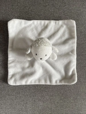 Doudou occasion PLAT Mouton Obaibi blanc  tres bon etat  - Photo 1/4