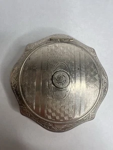 Antique Silver Ladies Women’s Powder Compact 1923 University Of New Hampshire - Picture 1 of 4