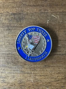 Air Force Chief Master Sergeant Challenge Coin. Liberty Top 3 Lakenheath - Picture 1 of 3