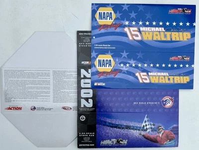 Acción 1:24 Diecast Michael Waltrip 2002 #15 NAPA estrellas y rayas *solo caja* Foto 1 de 3