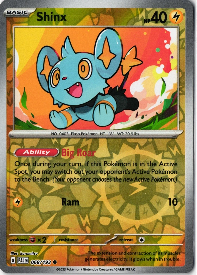 Shinx Reverse Holo Common SV02: Paldea Evolved PAL EN 068/193 NM - Image 1 of 1