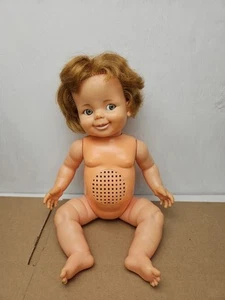 Vintage 1968 Ideal Baby Giggles Doll Brown Hair Green Eyes READ DESCRIPTION - Picture 1 of 20