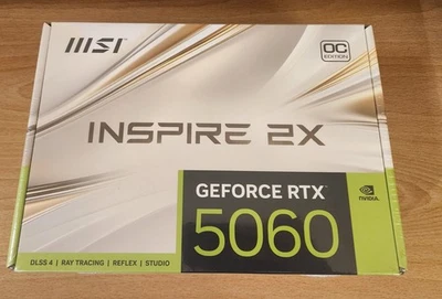 NEW Sealed MSI NVIDIA GeForce RTX 5060 Inspire 2X OC Graphics Card 8GB GDDR7 - Image 1 of 2