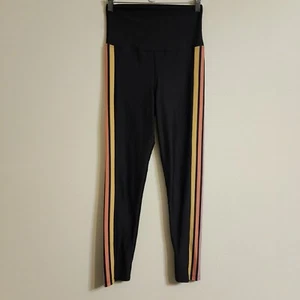 Beach Riot Megan Coral Stripe Ribbed Leggings In Primary Colors SZ S Yoga Sporty - Picture 1 of 14