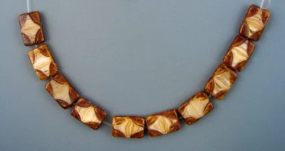 ARTISANAL DESIGNED CZECH GLASS BEADS - 10 BEADS - Image 1 of 2