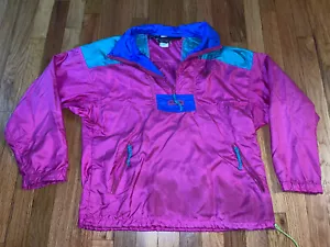 Vintage 90s Neon Columbia Sportswear Womens Size M Radial Sleeve Windbreaker - Picture 1 of 7