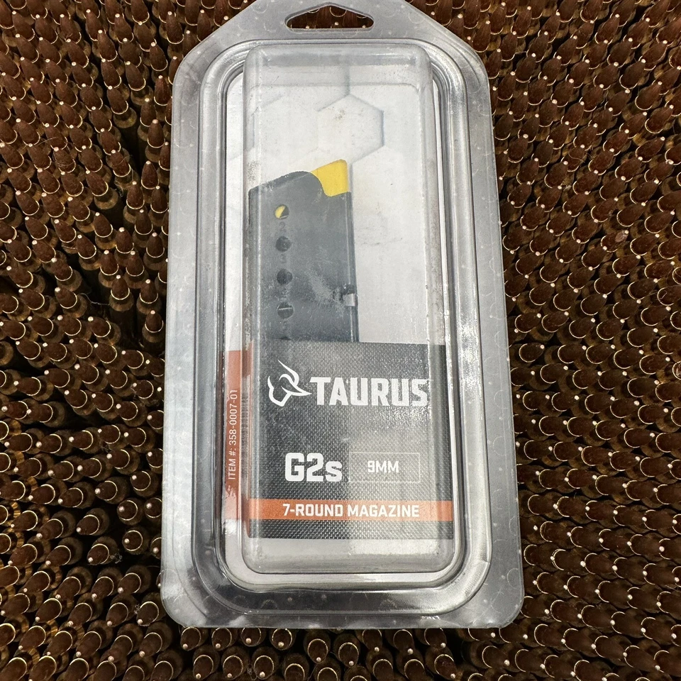 Mag Taurus G2s PT709 Fábrica NUEVO 7 Rondas 9mm Metal Cargador Clip Acero Azulado Foto 1 de 2