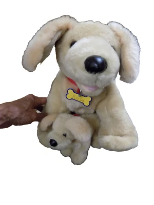 Vtg Lot Build A Bear Golden Retriever Labrador Dog & Puppy Mom Baby Plush 2013 - Image 1 of 4