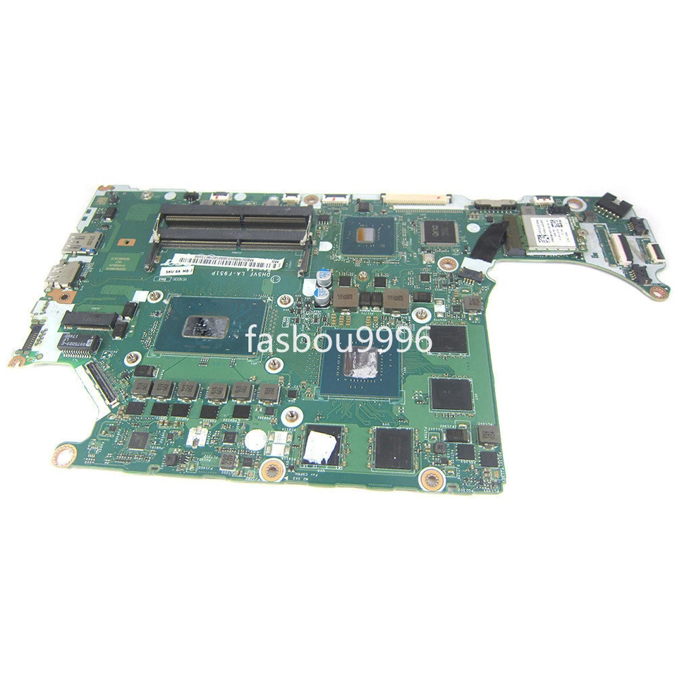 For Acer Nitro 5 AN515 AN515-52 Motherboard with I5 I7 CPU 4GB GTX1050 LA-F951P - Image 1 of 3