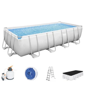 Bestway® Power Steel™ Frame Pool Komplett-Set mit Sandfilteranlage 549x274x122cm - Bild 1 von 1