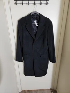 Jcrew Mens Ludlow Dark Charcoal Topcoat BS469 NWT Wool Blend 40R - Picture 1 of 6