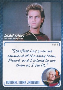 Star Trek TNG Archives & Inscriptions #25 Admiral Mark Jameson Variation 6 of 9
