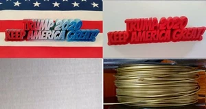 4er Set Trump 2020 Keep America Great, Presidential Desk Display Typenschild USA - Bild 1 von 8