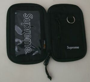 FW19 Supreme black small zip pouch cordura nylon bag Water resistant wallet