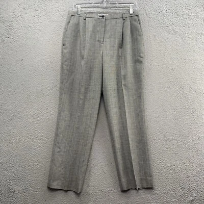 Calça Pendleton Vintage Feminina 12 Preto Branco Xadrez Houndstooth Lã Cintura Alta - Imagem 1 de 4