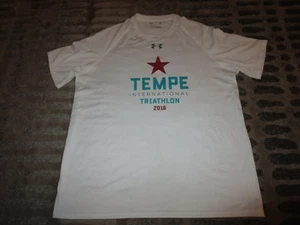 Tempe International Triathlon Arizona Running Race Under Armour Shirt LG L  - Picture 1 of 3