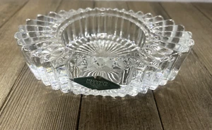 Vintage EVC Shannon Crystal Oval Art Deco Boudoir Vanity Small Candle Holder - Picture 1 of 12