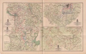 1896 CIVIL WAR OFFICIAL RECORDS MAP-RICHMOND & BERMUDA HUNDRED, VIRGINIA-PL 77 - Picture 1 of 1