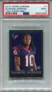 Topps NFL Chrome 2013 1959 Mini Chase Card #7 DeAndre Hopkins PSA 9 - Picture 1 of 2