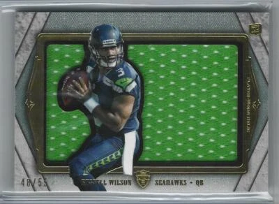 Russell Wilson 2012 Topps Supreme Jumbo Die Cut Patch 48/55 SRDC-RW - Image 1 of 2