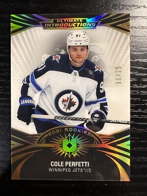 2021-22 Ultimate Introductions Rookies Black COLE PERFETTI #UI-18  #’d 11/25 - Image 1 of 2