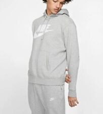 Nike NSW Club Unisex Graphic Pullover Hoodie - Dark Gray/Heather, M