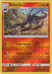 Holograma inverso Salazzle 26/156 raro SM - Ultra prisma Pokémon juego de cartas coleccionables - Imagen 1 de 1