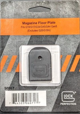 GLOCK OEM MAGAZINE FLOOR BASE PLATE - GEN5 9MM G19 G17 G34 G45 G44 39283 50967 - Image 1 of 4