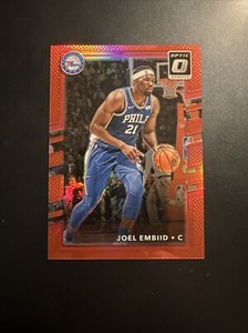 2017-18 Panini Donruss Optic Red Prizm /99 Joel Embiid #112