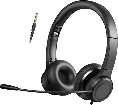 Over-Ear Gaming Headphones Stereo Headset Wired With Mic - Image 1 of 4