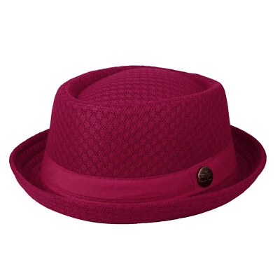 Gorra Bowler Clásica Pastel de Cerdo Estilo Heisenberg Panamá Plana Fedora Jazz Unisex Foto 1 de 2