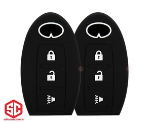 2x New KeyFob Remote Fobik Silicone Cover Fit / For Select Infiniti Vehicles - Picture 1 of 2