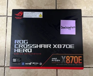 ASUS ROG CROSSHAIR X870E HERO AMD X870E Socket AM5 ATX Motherboard (SHIPS NOW🔥) - Afbeelding 1 van 10