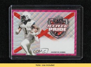 2022 Leaf Metal Draft State Pride Auto 1/1 Jahmyr Gibbs #SP-JG1 4z8