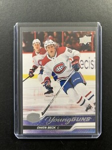 Owen Beck 2023-24 Upper Deck Series 1 Young Guns RC #214 Montreal Canadiens