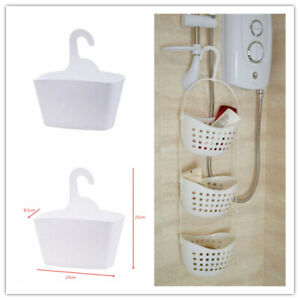 Plastic Bathroom Basket Shower Caddy Hanging Rack Tidy Shelf Organiser Storage