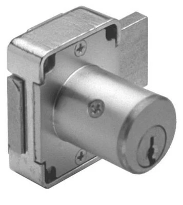 Cerradura Olympus 100DR cerrojo puerta gabinete cerradura llave satinado cromado Foto 1 de 4