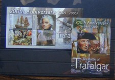 Lesotho 2005 Bicentenary of Battle of Trafalgar set & Miniature sheet MM